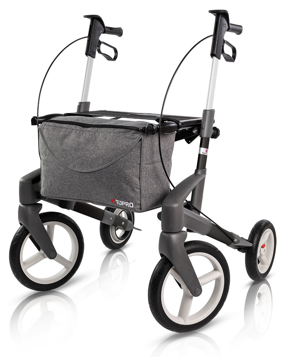 Een bredere rollator namelijk de Topro Olympos rollator