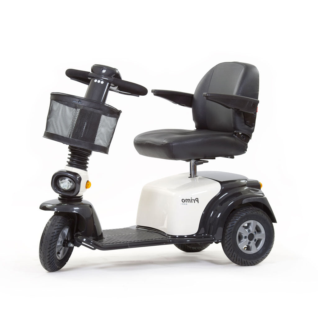 De Primo 3 driewiel scootmobiel in de witte versie